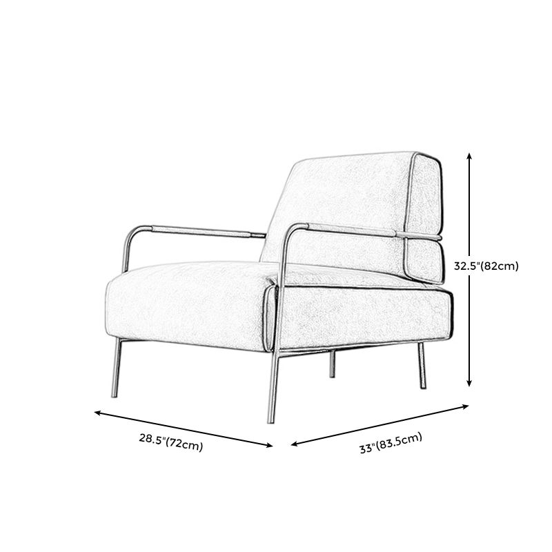 コンテンポラリーアームアクセントチェアモダンクッションバックアクセントチェア