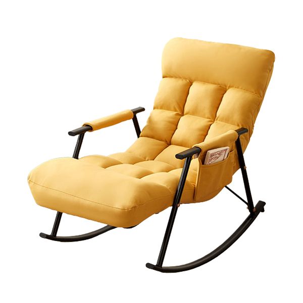 Home Modern Metal Base Rocking Chair Living Room Leisure Single Sofa Chair Clearhalo 'Chairs & Seating' 'furn' 'furn_rocking_chairs' 'Furniture' 'Living Room Furniture' 'Rocking Chairs' 'rocking_chairs' 1200x1200_7ee7693b-ce6a-478b-a293-380d7a4272f3