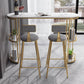 Low Back Dining Stools Industrial Bar Stools with Metal Base