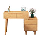 31. 5 "L Table de vanité en bois avec miroir et tabouret 4 tiroirs de maquillage Table de table de vanité