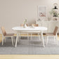White Drop-Leaf Dining Table Round Sintered Stone Dinner Table for Dining Room Clearhalo 'Dining Tables & Seating' 'Dining Tables' 'dining_table' 'furn' 'furn_dining_table' 'Furniture' 'Kitchen & Dining Furniture' 1200x1200_7eeb1100-b6b3-4d4b-a006-413e0468b0bf