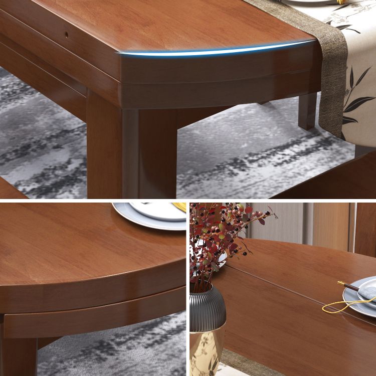Minimalist Solid Wood Round Table Standard Extendable Dining Table with 4 Legs Base Clearhalo ' dining_table' 'Dining Tables & Seating' 'Dining Tables' 'furn' 'furn_dining_table' 'Furniture' 'furniture_dining_table' 'Kitchen & Dining Furniture' 'kitchen&dining_furn' 'kitchen' 'kitchen_dining_table' 1200x1200_7eeb8b2f-80ad-4cbf-86d2-35473034103e