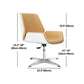 Middle/High Back Office Chair With Sponge Leather Seat with Adjustable Height Office Chair Clearhalo 'furn' 'furn_office_chair' 'Furniture' 'Office Chairs' 'Office Furniture' 'office_chair' 1200x1200_7eeddcf4-6a2f-451e-9617-d9bbc3403de0