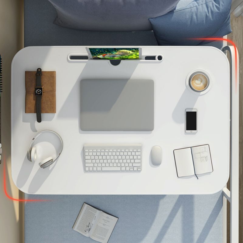 Pliage d'écriture de bureau rectangle des bureaux de tâche de tâche avec 2 lames en noir / blanc / naturel