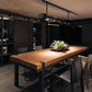Rectangle 4 Legs Industrial Dining Table Wood Color Fixed Table with Solid Wood Clearhalo ' dining_table' 'Dining Tables & Seating' 'Dining Tables' 'furn' 'furn_dining_table' 'Furniture' 'furniture_dining_table' 'Kitchen & Dining Furniture' 'kitchen&dining_furn' 'kitchen' 'kitchen_dining_table' 1200x1200_7ef1ae91-d396-4aa1-862e-2e364ffef59b