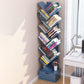 Contemporary Style Bookshelf Engineer Wood Closed Back Bookcase for Home