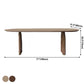 Oval Double Pedestal Minimalist Dining Table Wood Color Fixed Table with Pine Solid Wood Clearhalo ' dining_table' 'Dining Tables & Seating' 'Dining Tables' 'furn' 'furn_dining_table' 'Furniture' 'furniture_dining_table' 'Kitchen & Dining Furniture' 'kitchen&dining_furn' 'kitchen' 'kitchen_dining_table' 1200x1200_7ef3e77c-fa05-44f6-af26-e78cf67254a8