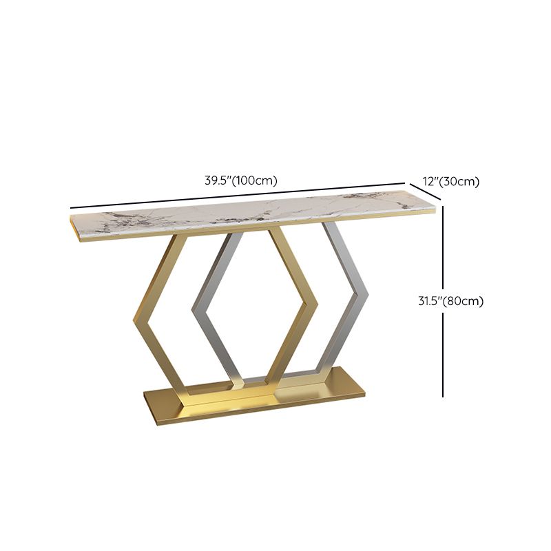 Glamkonsole Akzenttisch Antikes Finishsofa in Stein