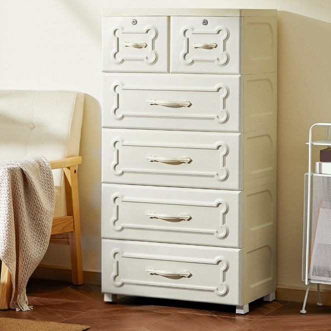 Armoire de garde-robe contemporaine avec tiroir en plastique armoire non conservateur