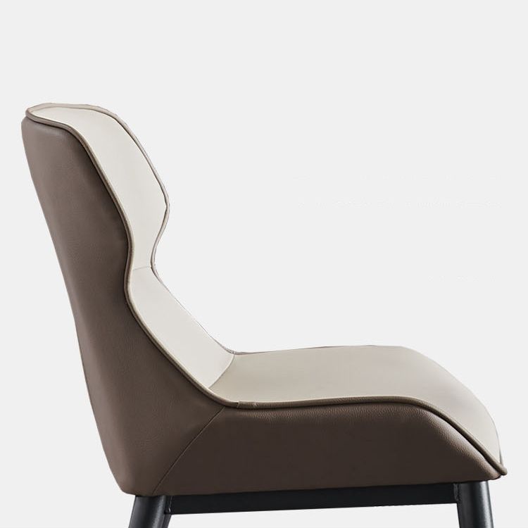 Modern Metal Indoor-Outdoor Chair Dining Room Wingback Parsons Armless Chair Clearhalo ' kitchen&dining_furn' 'Dining Chairs' 'Dining Tables & Seating' 'dining_chair' 'furn' 'furn_dining_chair' 'Furniture' 'furniture_dining_chair' 'Kitchen & Dining Furniture' 'kitchen' 1200x1200_7ef58aa7-6c45-4471-9b35-8d17fa39f38f