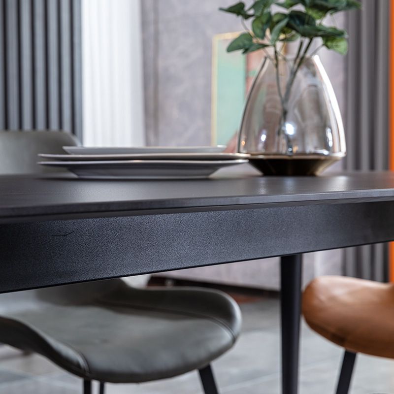 Minimalist 1/2/5/7 Pieces Dining Table Sets Sintered Stone Dining Table Set with Chair Clearhalo 'Dining Room Sets' 'Dining Tables & Seating' 'dining_room_set' 'furn' 'furn_dining_room_set' 'Furniture' 'furniture_dining_room_set' 'Kitchen & Dining Furniture' 'kitchen&dining_furn' 'kitchen' 1200x1200_7ef60b1b-9da0-4dd1-ad08-d56ca062c815