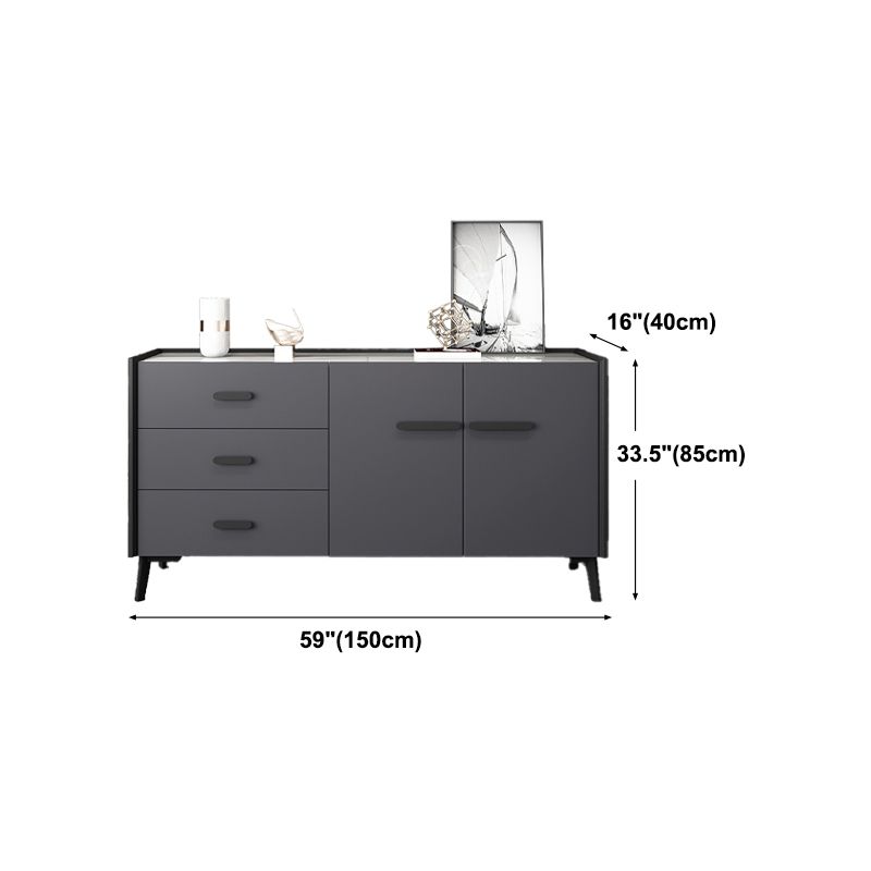 Sideboard topboard in pietra moderna Tabella 3-Drawer Sideboard per casa