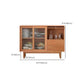 Modern Wooden Sideboard Table Brown 2-drawer Buffet Server for Home