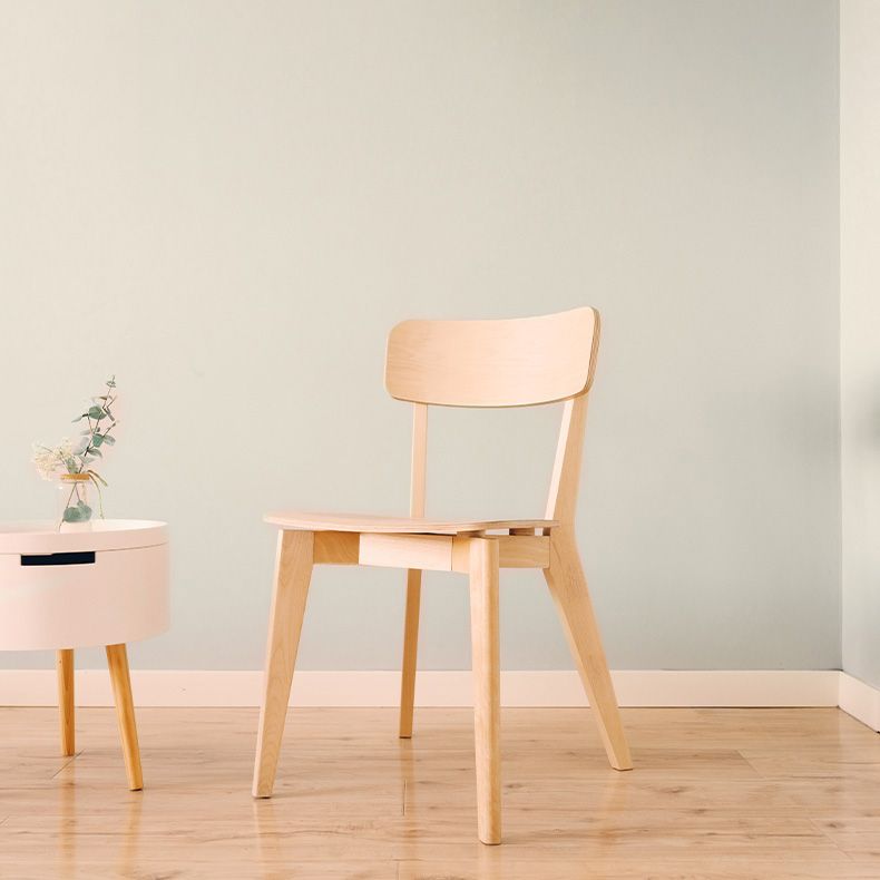 Minimalist Open Back Kitchen Dining Side Chair Solid Wood Dining Side Chair Clearhalo ' kitchen&dining_furn' 'Dining Chairs' 'Dining Tables & Seating' 'dining_chair' 'furn' 'furn_dining_chair' 'Furniture' 'furniture_dining_chair' 'Kitchen & Dining Furniture' 'kitchen' 1200x1200_7efa2ab0-ac90-413f-8170-769415fb2ef8