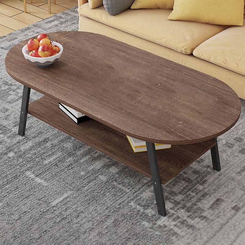 Eigentijdse koffiecocktailtafel Houten salontafel met 4 poten