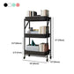 Modern Style 3-shelf Bookshelf 17.83"L Vertical Shelf Bookcase with Caster Wheels Clearhalo 'Bookcases' 'furn' 'furn_bookcases' 'Furniture' 'furniture_bookcases' 'kitchen' 'kitchen_bookcases' 'Living Room Furniture' 'Office Furniture' 1200x1200_7efaa86b-8eaa-4116-96c1-e95c4f2ac865