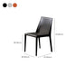 Chaises de salle à manger en cuir contemporain chaises latérales sans jambes en métal pour cuisine