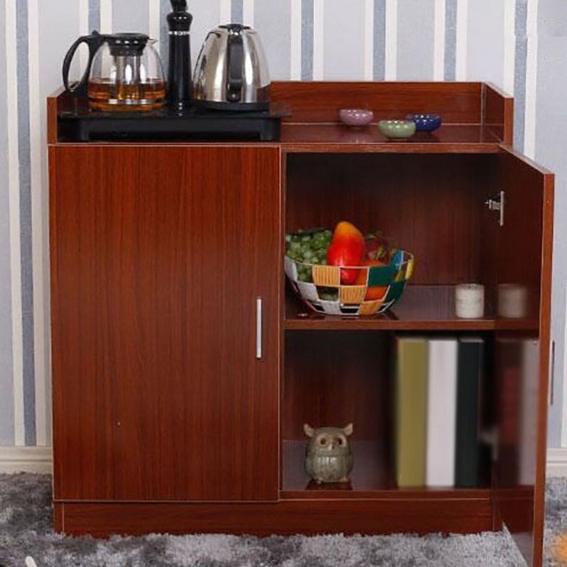 Moderner technischer Holz Sideboard Esszimmer 33 "H 2 Türen Buffet Server