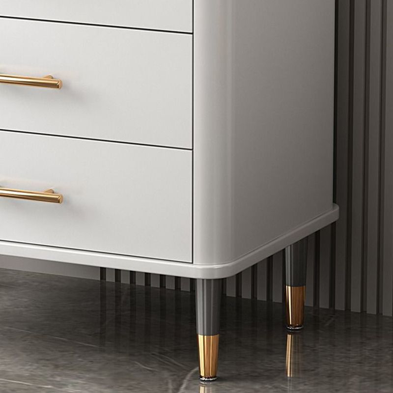 Cómoda cómoda de almacenamiento de mármol con cómoda de almacenamiento Glam contemporánea para el hogar