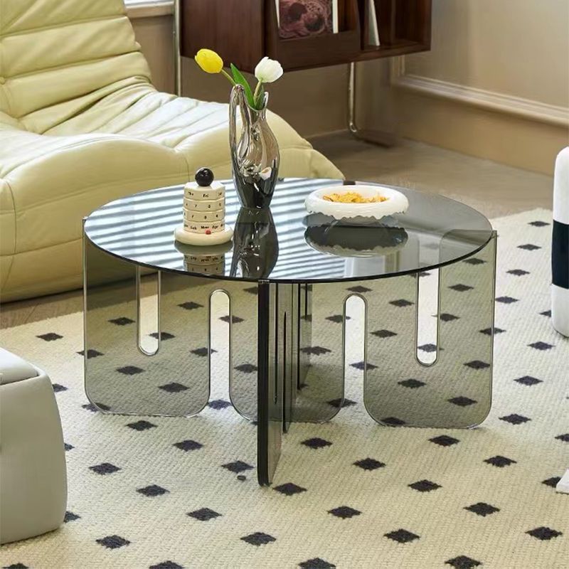 Abstract Coffee Table Modern Glass Top Coffee Cocktail Table Clearhalo 'Coffee & Accent Tables' 'Coffee Tables' 'coffee_tables' 'furn' 'furn_coffee_tables' 'Furniture' 'Living Room Furniture' 1200x1200_7efff217-80d2-4bee-96b2-b667ebcb7353