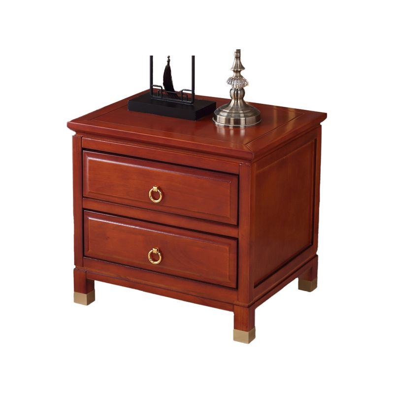 Traditional Accent Table Nightstand Antique Finish Drawer Storage Bed Nightstand Clearhalo 'Bedroom Furniture' 'furn' 'furn_night_stand' 'Furniture' 'night_stand' 'Nightstands' 1200x1200_7f00b40a-b9a5-41d6-adf4-65374c97b84d
