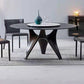 Modern style Round Dinner Table Steel Pedestal Base Table for Room
