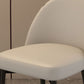 Nordic Kitchen Dining Chairs Faux Leather Parsons Armless Chair