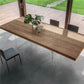 Modern Style Dining Table Rectangle Solid Wood Table for Home Kitchen