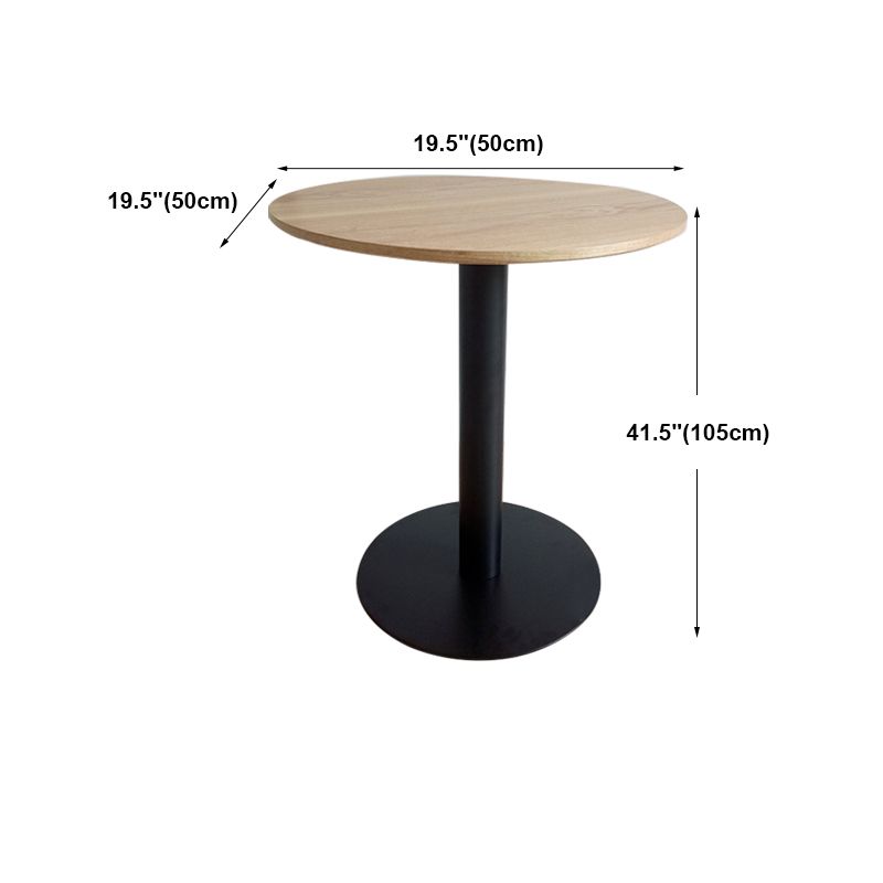 White Modern Style Round Table in Metal Milk Tea Shop Bar Table Clearhalo 'Bar Furniture' 'Bar Tables' 'bar_tables' 'furn' 'furn_bar_tables' 'Furniture' 'furniture_bar_tables' 'Kitchen & Dining Furniture' 1200x1200_7f02d73c-d75c-4c09-aa8d-1742fcd2f98c