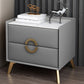 Classic Glam Accent Table Nightstand Stone Nightstand with 2 Drawers Clearhalo 'Bedroom Furniture' 'furn' 'furn_night_stand' 'Furniture' 'night_stand' 'Nightstands' 1200x1200_7f030c60-496d-42cc-9bc4-db20ac6097ad