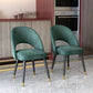 Nordic Glam Dining Chairs Armless Open Back Side Chairs for Kitchen with Metal Legs Clearhalo ' kitchen&dining_furn' 'Dining Chairs' 'Dining Tables & Seating' 'dining_chair' 'furn' 'furn_dining_chair' 'Furniture' 'furniture_dining_chair' 'Kitchen & Dining Furniture' 'kitchen' 1200x1200_7f059750-cae4-4a8f-a0ab-8487427ea101