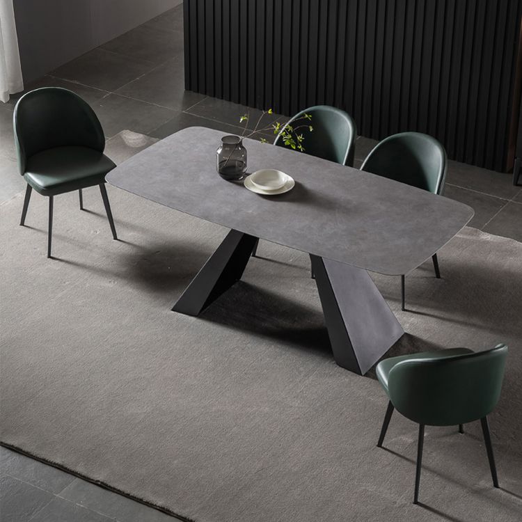 Contemporary Home Parsons Side Chair Leather Matte Finish Dining Chair