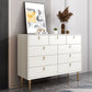 Modern Stone Wood Sideboard 9-Drawer Dining Room Buffet Server,47"L x 15.7"W x 36.6"H Clearhalo 'buffet_sideboard' 'Buffets & Sideboards' 'furn' 'furn_buffet_sideboard' 'Furniture' 'Kitchen & Dining Furniture' 1200x1200_7f06f8ac-ecdb-4c40-8321-45f7c824f57c
