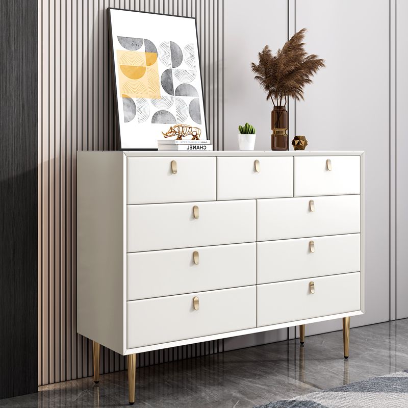 Modern Stone Wood Sideboard 9-Drawer Dining Room Buffet Server,47"L x 15.7"W x 36.6"H Clearhalo 'buffet_sideboard' 'Buffets & Sideboards' 'furn' 'furn_buffet_sideboard' 'Furniture' 'Kitchen & Dining Furniture' 1200x1200_7f06f8ac-ecdb-4c40-8321-45f7c824f57c