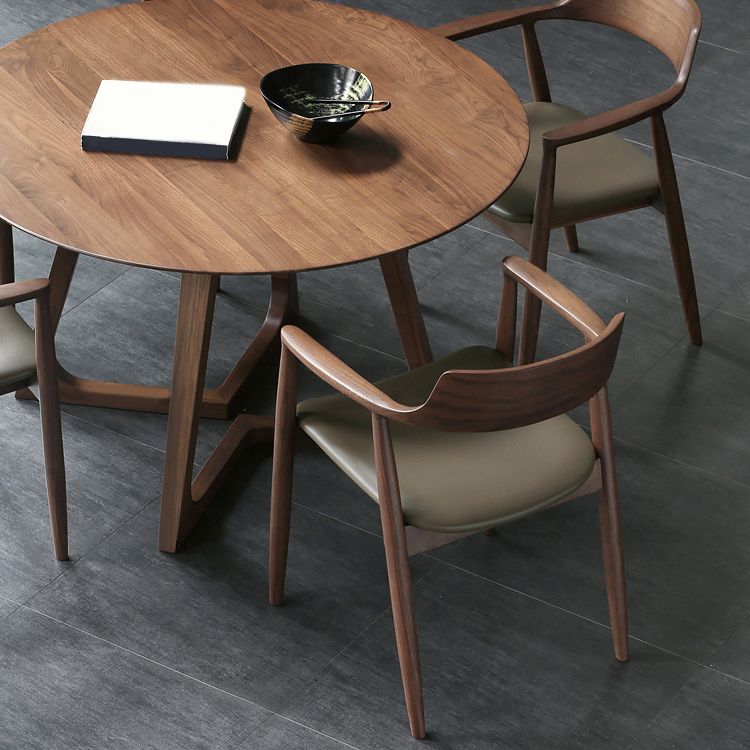 Contemporary Dining Chair 23'' Wide Open Side Chair with 4 Wood Legs for Home Use Clearhalo ' kitchen&dining_furn' 'Dining Chairs' 'Dining Tables & Seating' 'dining_chair' 'furn' 'furn_dining_chair' 'Furniture' 'furniture_dining_chair' 'Kitchen & Dining Furniture' 'kitchen' 1200x1200_7f078d5f-1109-43d7-8f8a-7122049c8edb