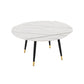 Modern Stone Round Table Standard Height Dining Table with 4 Legs Clearhalo 'Dining Tables & Seating' 'Dining Tables' 'dining_table' 'furn' 'furn_dining_table' 'Furniture' 'Kitchen & Dining Furniture' 1200x1200_7f0906c4-70d5-4771-bc84-56515554858f