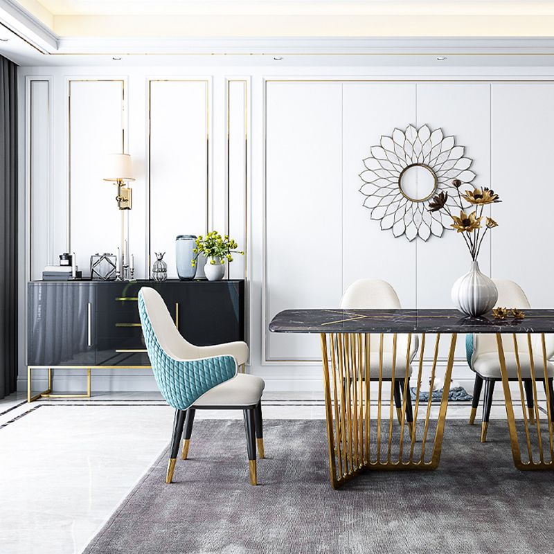 Gabinetes paralela glamoroso de buffet reflejados 3 cajones y 2 puertas buffet de comedor