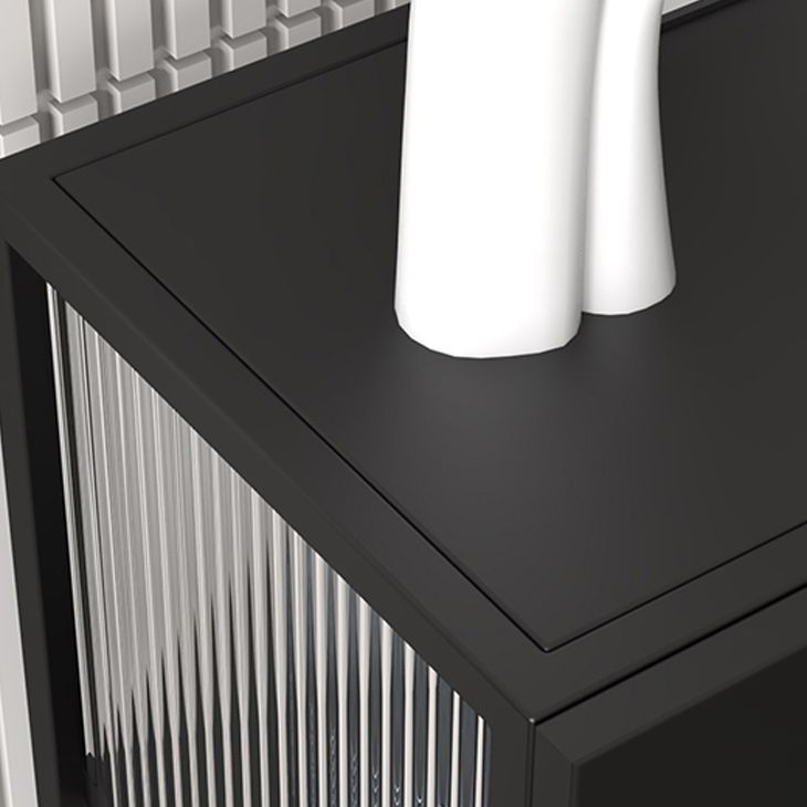 Mobile moderno in metallo Curio Porte in vetro Visualizzazione dell'armadio con gambe per soggiorno