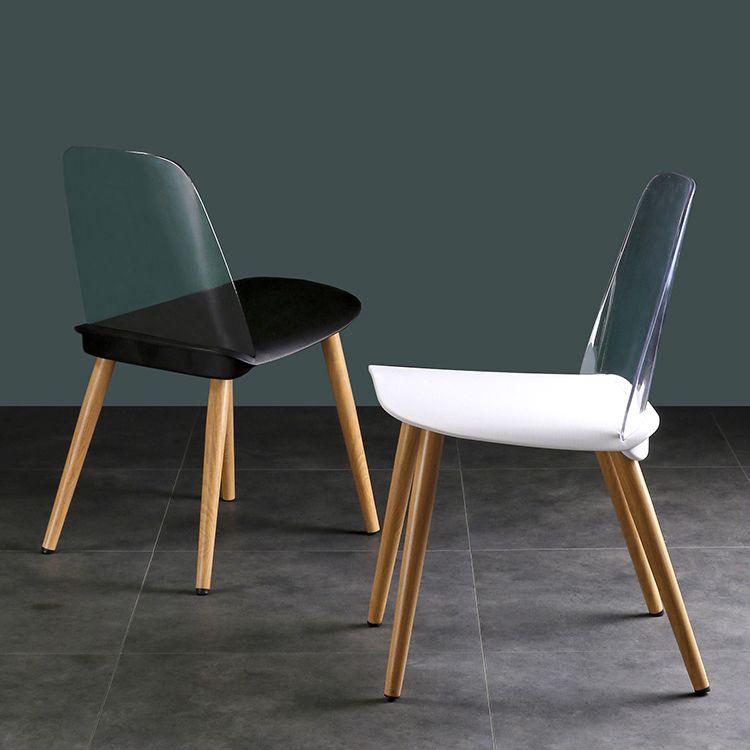 Contemporary Chair Armless Dining Chairs with Metal Legs for Kitchen Clearhalo ' kitchen&dining_furn' 'Dining Chairs' 'Dining Tables & Seating' 'dining_chair' 'furn' 'furn_dining_chair' 'Furniture' 'furniture_dining_chair' 'Kitchen & Dining Furniture' 'kitchen' 1200x1200_7f0b5ad8-8a42-477f-93df-2876628a6705