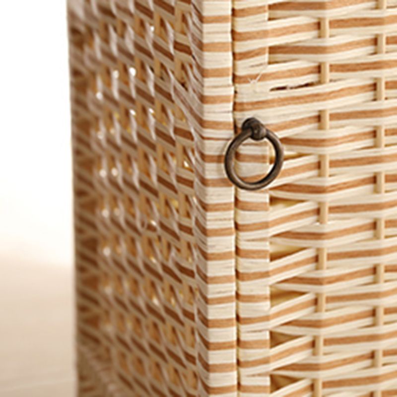 モダンなスタイルのベッドサイドテーブルラタン素材マルチ - カラー選択4脚ナイトスタンド