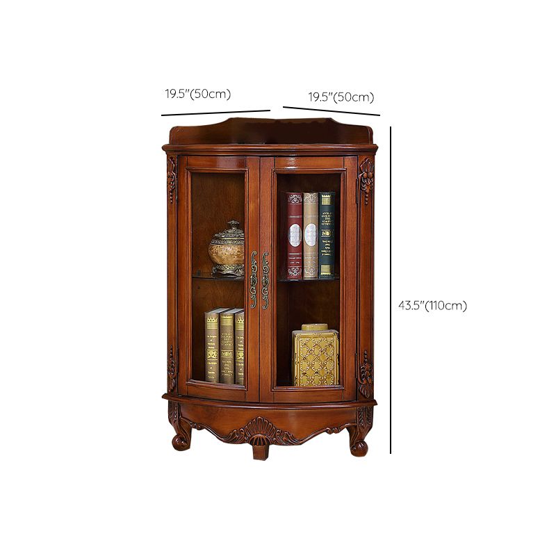 Mid-Century Modern Cabinet with Doors and Cabriole Legs in Solid Wood Clearhalo 'Cabinets & Chests' 'cabinets_chests' 'furn' 'furn_cabinets_chests' 'Furniture' 'Living Room Furniture' 1200x1200_7f0bec54-9a6e-4ec9-b998-227715dcb524