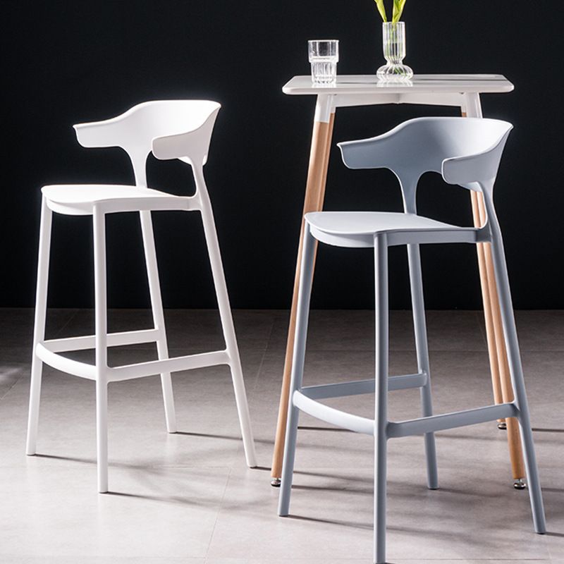Industrial Low Back Counter Stool Plastic Counter Height Stools for Home Use Clearhalo 'Bar Furniture' 'Bar Stools' 'bar_stools' 'furn' 'furn_bar_stools' 'Furniture' 'Kitchen & Dining Furniture' 1200x1200_7f0dacae-c053-47d8-87b4-e462b92375e9