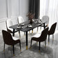 1/5/7 Pcs Metal Contemporary Dining Room Set with Rectangle Table Dining Set Clearhalo 'Dining Room Sets' 'Dining Tables & Seating' 'dining_room_set' 'furn' 'furn_dining_room_set' 'Furniture' 'furniture_dining_room_set' 'Kitchen & Dining Furniture' 'kitchen&dining_furn' 'kitchen' 1200x1200_7f139edd-da5d-427e-bbec-4482745ccca7