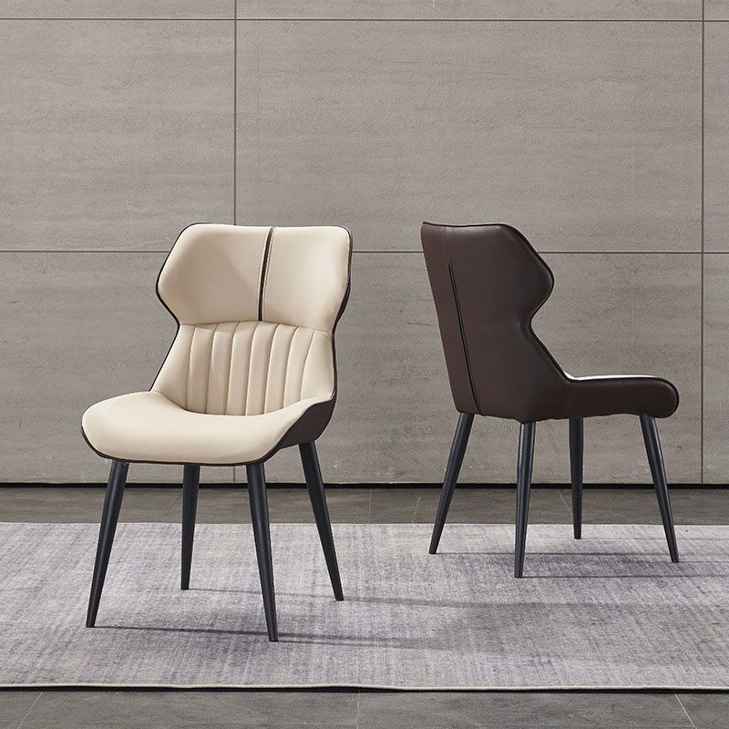 Contemporary Dining Chair Kitchen Arm Side Chair with Metal Legs Clearhalo 'Dining Chairs' 'Dining Tables & Seating' 'dining_chair' 'furn' 'furn_dining_chair' 'Furniture' 'Kitchen & Dining Furniture' 1200x1200_7f16ff9d-ce07-4644-a10c-72d1a176e43f