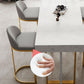 Indoor Modern Pub Dining Set 1/2/5 Pieces White Stone Top Bar Pub Table Set Clearhalo 'Bar Furniture' 'furn' 'furn_home_bar_bar_sets' 'Furniture' 'Home Bars & Bar Sets' 'home_bar_bar_sets' 'Kitchen & Dining Furniture' 1200x1200_7f185763-e4c7-49be-be0c-2f43f39a93e5