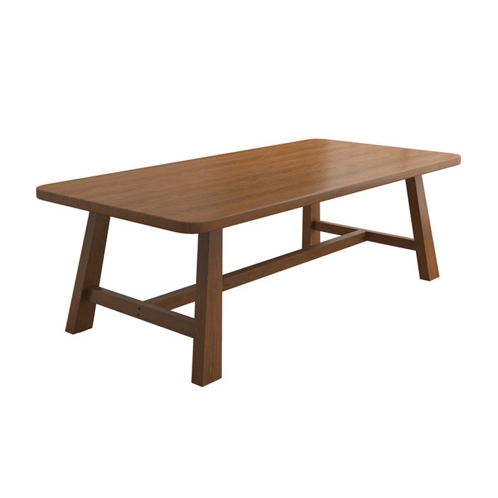 Solid Wood Rectangle Writing Desk Modern H-Base 29.53" Tall Office Desk Clearhalo 'furn' 'furn_office_desk' 'Furniture' 'Office Desks' 'Office Furniture' 'office_desk' 1200x1200_7f1b7112-e2a0-40e1-959b-cfb2d3f9fe48