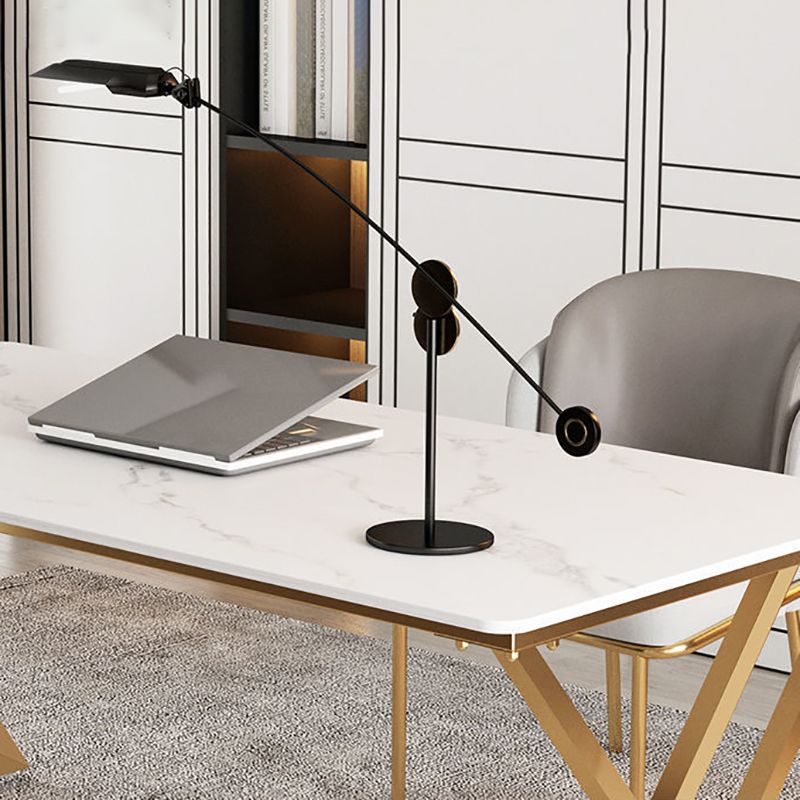 Stein rechteckiger Schreibtisch Glam 29,53 Zoll großer Büroschreibtisch