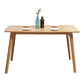 Rectangle 4 Legs Modern Table Light Wood Color Fixed Table of Solid Wood Clearhalo ' dining_table' 'Dining Tables & Seating' 'Dining Tables' 'furn' 'furn_dining_table' 'Furniture' 'furniture_dining_table' 'Kitchen & Dining Furniture' 'kitchen&dining_furn' 'kitchen' 'kitchen_dining_table' 1200x1200_7f1ebc43-8f94-4ed2-a794-76ae8833519f