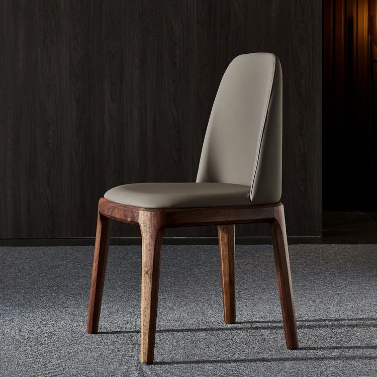 Home Upholstered Dining Side Chairs Armless Chairs with Wood Legs (Set of 2) Clearhalo ' kitchen&dining_furn' 'Dining Chairs' 'Dining Tables & Seating' 'dining_chair' 'furn' 'furn_dining_chair' 'Furniture' 'furniture_dining_chair' 'Kitchen & Dining Furniture' 'kitchen' 1200x1200_7f1f9dd0-0981-40d1-afc6-624e8e176906