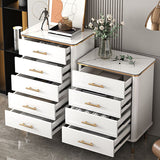 Commode en bois fabriqué à la poitrine contemporaine avec tiroirs 3/4/5